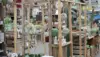 Abteilung für Dekoration im Gartencenter